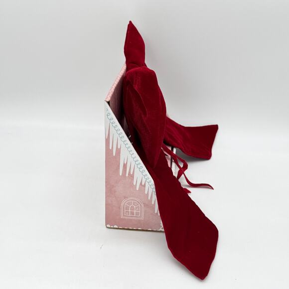 Cupcakes & Cashmere Red Velvet Bow Christmas Tree Topper NEW - Picture 3 of 4